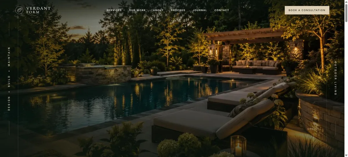 Verdant Form website designed by SOSSRANK