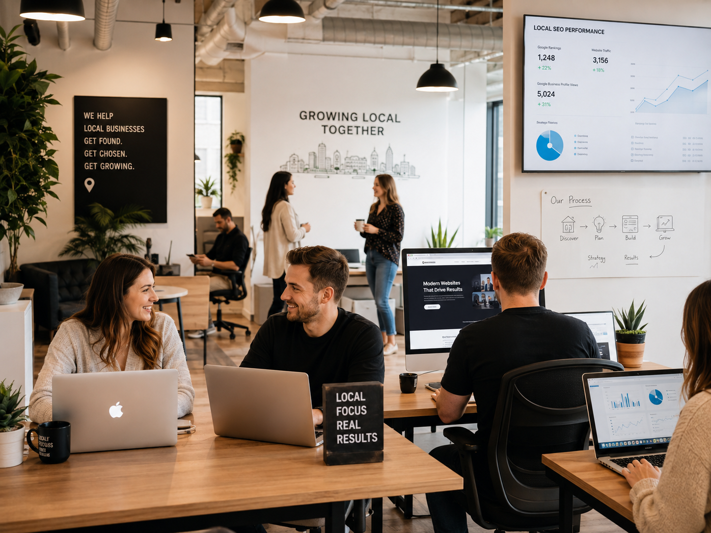 A local business website built by SOSSRANK